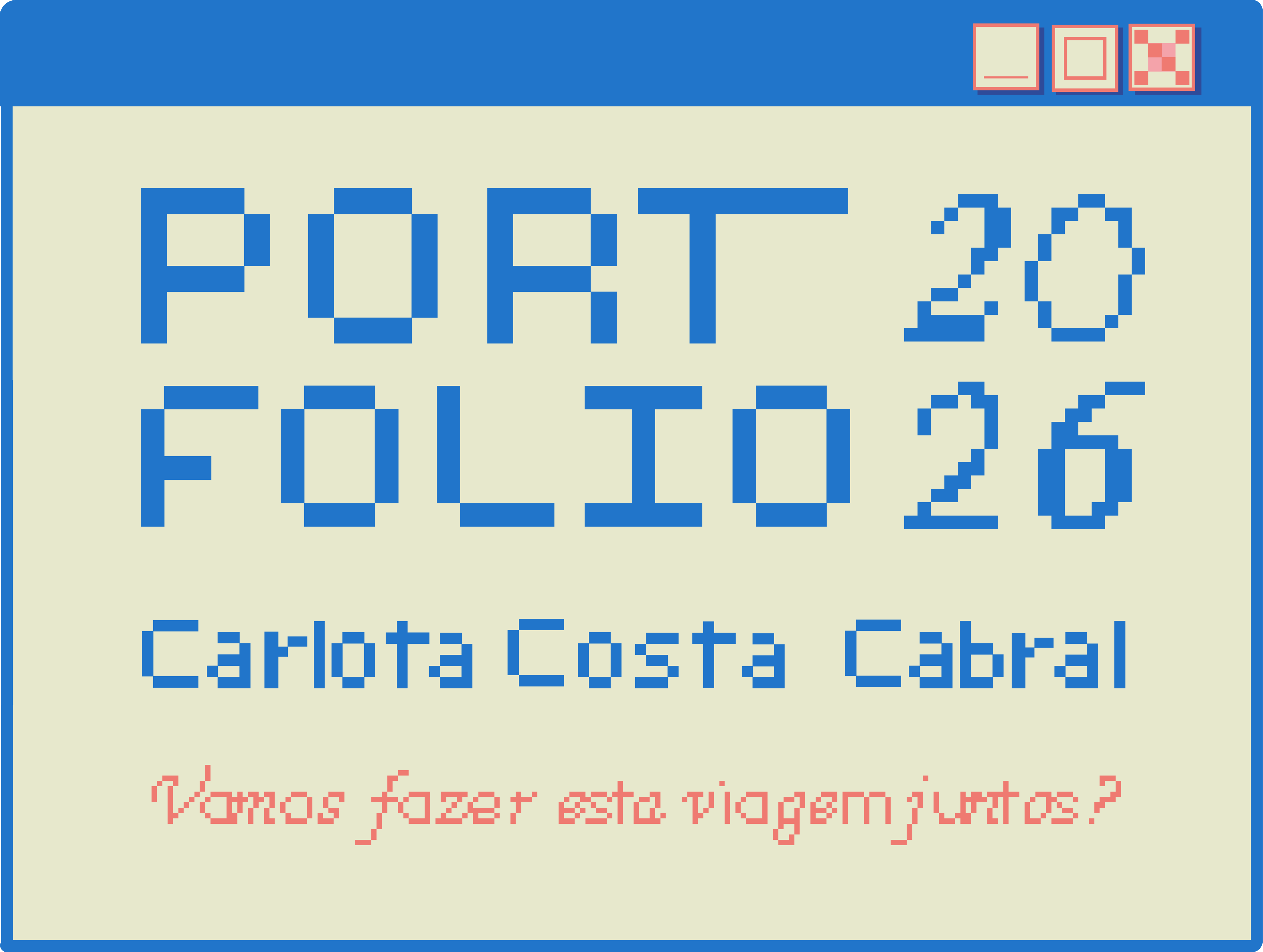 Carlota Costa Cabral — Portfolio 2026 - Shall we do this journey together?